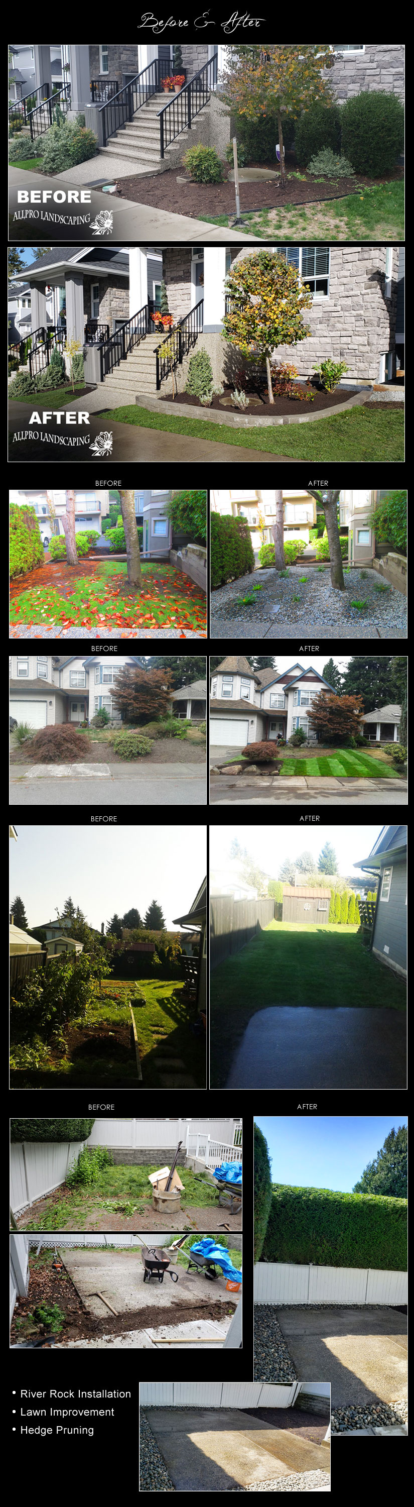 Before and After Allpro Landscaping