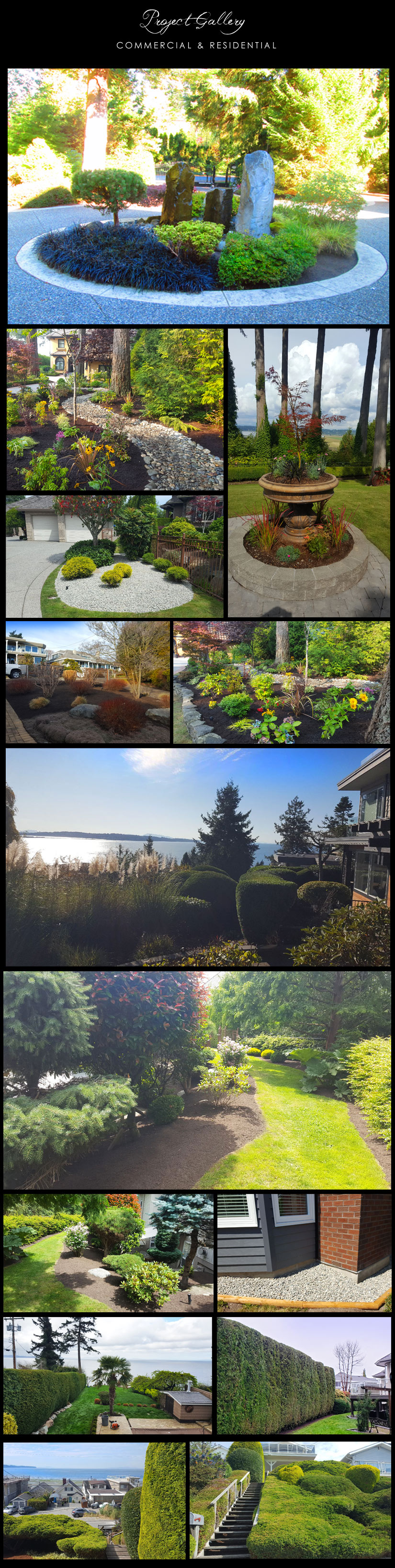 white rock landscaping gallery