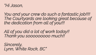 white rock landscaping